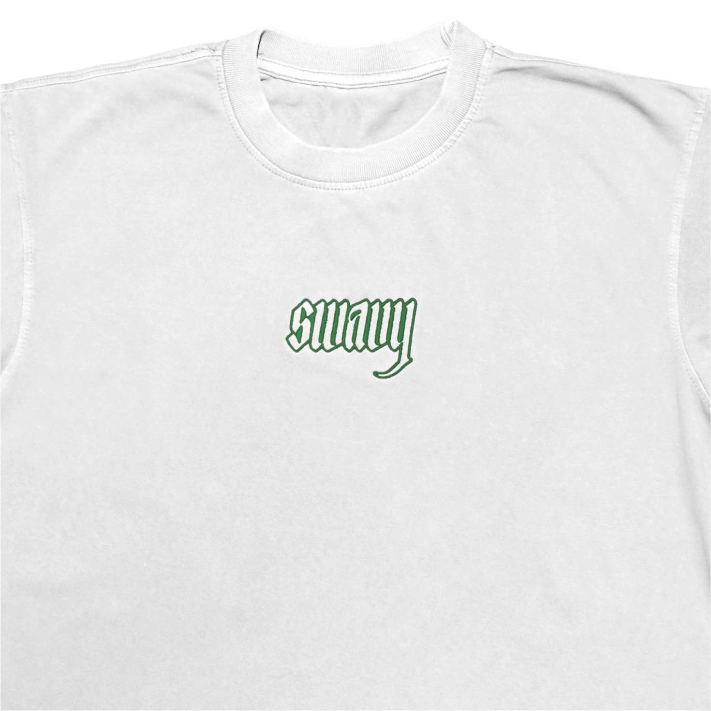 white SWAVY tee